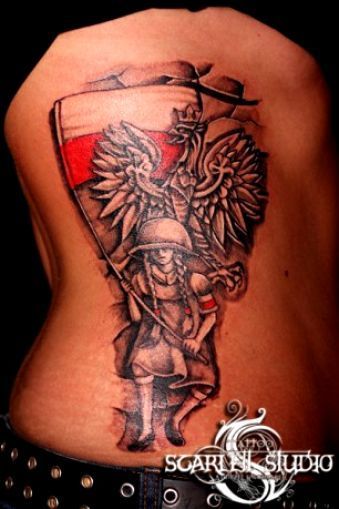 tatuaż patriotyczny