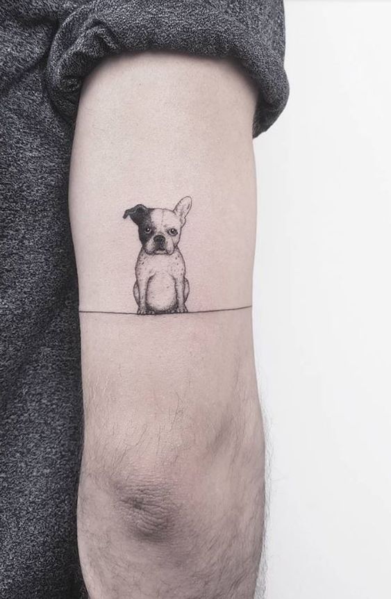 tatuaż z psem