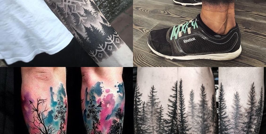 tatuaż las