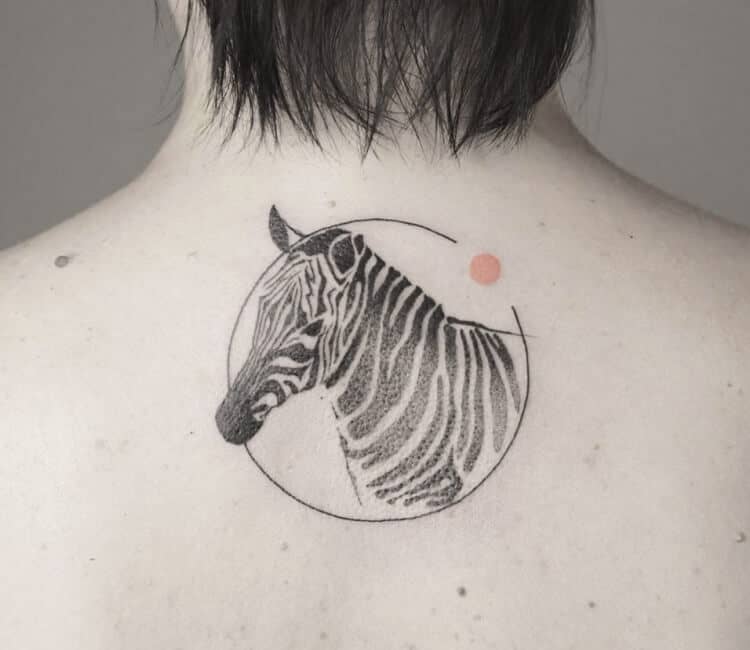 Zebra – wzory tatuażu 4