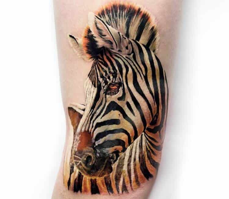 Zebra – wzory tatuażu 8