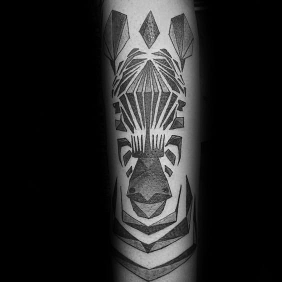 Zebra – wzory tatuażu 9
