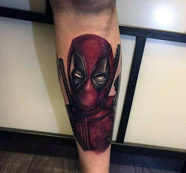 Deadpool na nodze – wzory tatuażu (2)