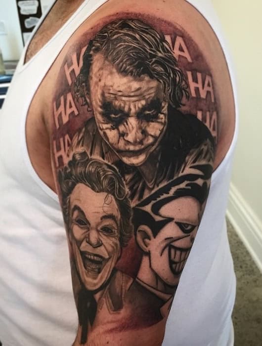 Joker na ramieniu – wzory tatuażu (2)