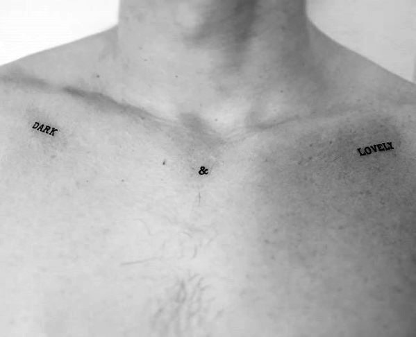 Proste tatuaże na klatce – wzory (6)