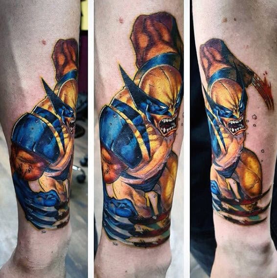 Wolverine na przedramieniu – wzory tatuażu (10)