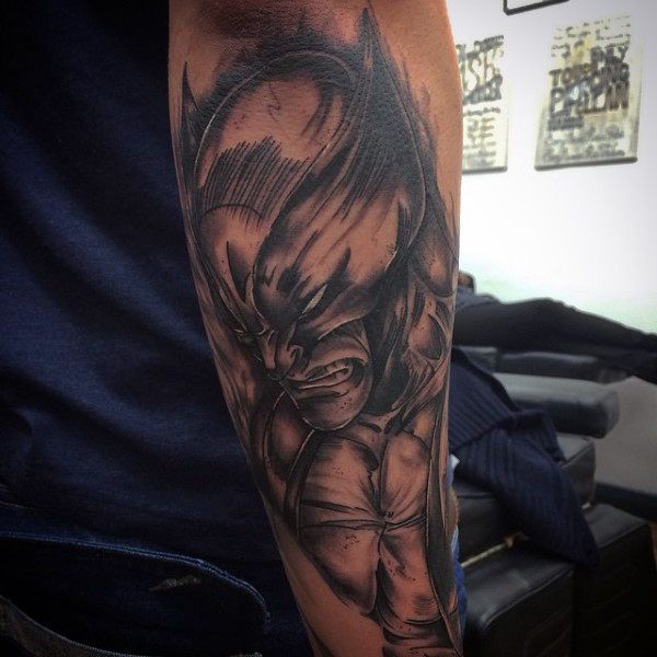 Wolverine na przedramieniu – wzory tatuażu (13)