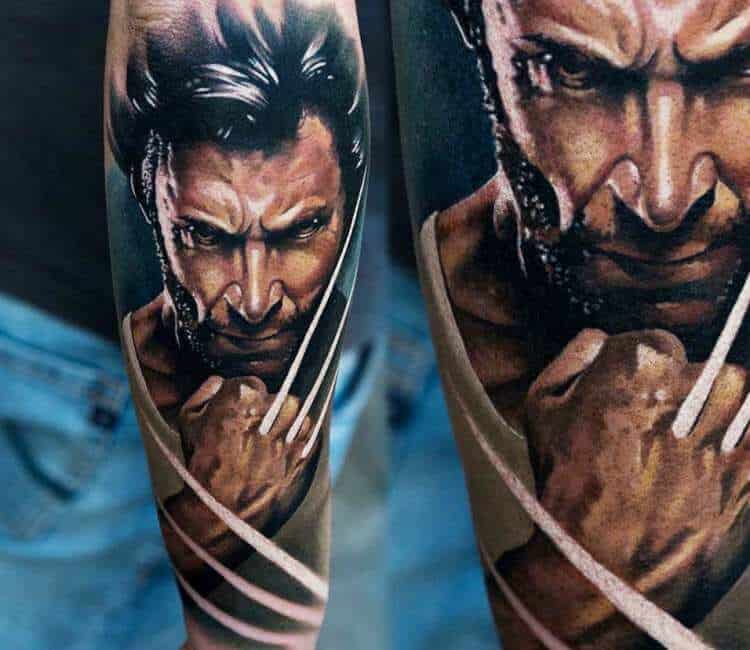 Wolverine na przedramieniu – wzory tatuażu (2)