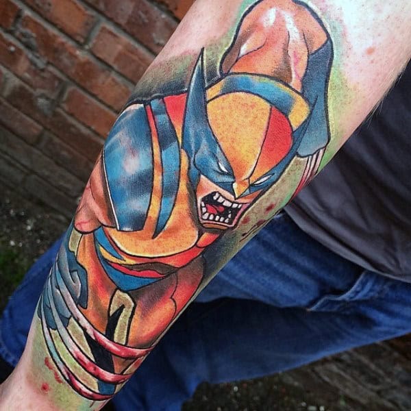 Wolverine na przedramieniu – wzory tatuażu (4)