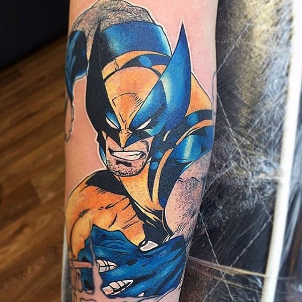 Wolverine na przedramieniu – wzory tatuażu (6)