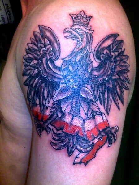 Polskie godło - tatuaż, inspiracja 8 Tatuaż inspirowany polskim godłem - inspiracja 8