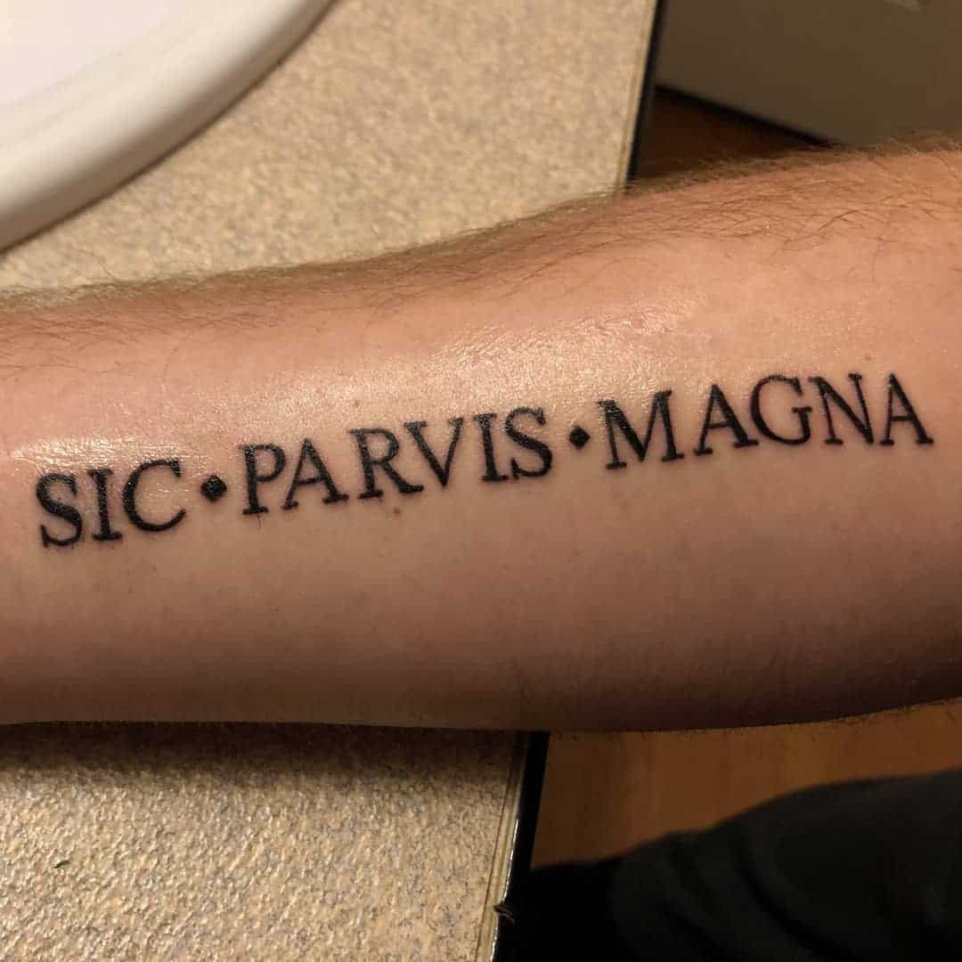 Sic parvis magna – wzory tatuażu (1)