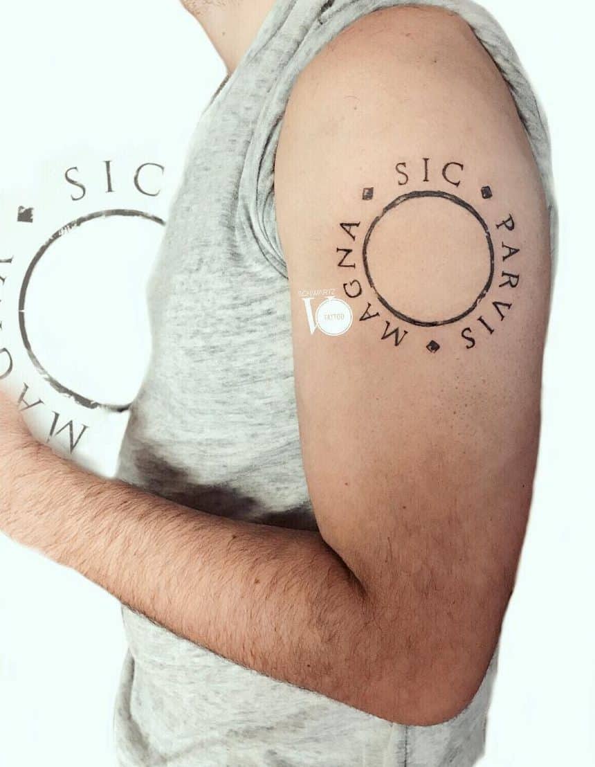 Sic parvis magna – wzory tatuażu (15)