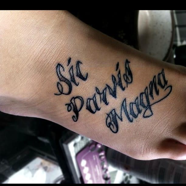 Sic parvis magna – wzory tatuażu (5)