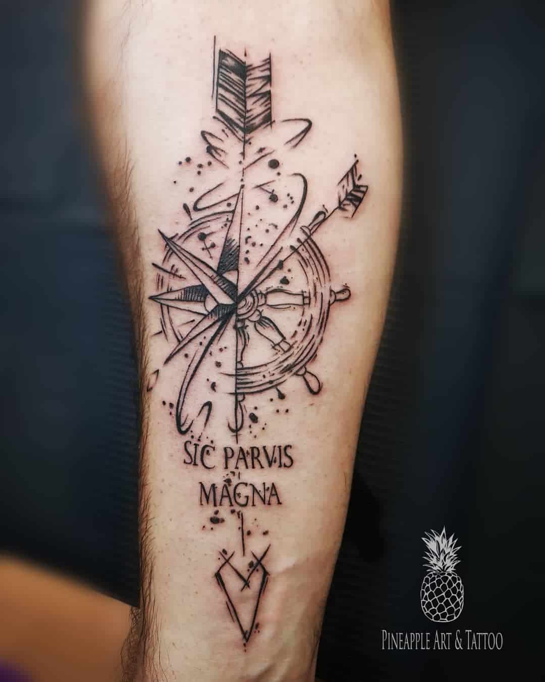 Sic parvis magna – wzory tatuażu (8)